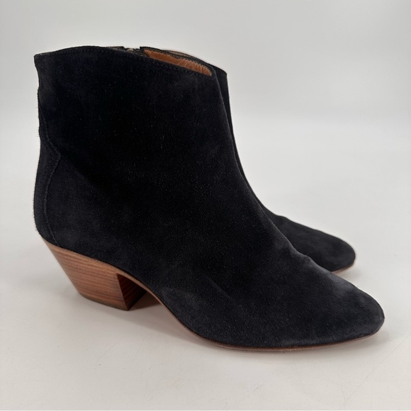 Isabel Marant Daken Suede Ankle Boots Size 37 - Picture 1 of 8